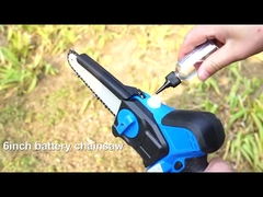 Цепная пила Woodworking 2 батарей перезаряжаемые цепная пила ветви дерева 6 дюймов электрическая