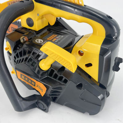 2 Stroke Yellow Wood Cutting Gasoline Chainsaw  Mini 25cc 2500 12''