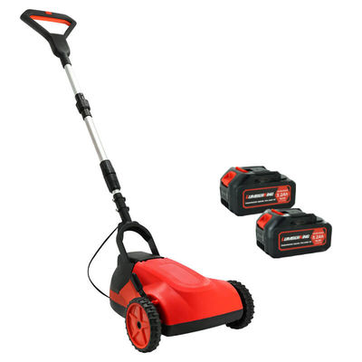 Electric Lawn Mower with Telescopic Handle Household Courtyard Push-Type Grass Cutter 2-15cm Cutting Width