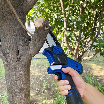 Cordless Mini Chainsaw 6 Inch Electric Tree Pruner with Brushless Motor Oil Pump