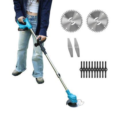 Portable Electric Grass Trimmer Cordless Battery Brush Cutter Lightweight Lawn Cutting Tool