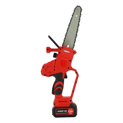 8 Inch Battery Powered Electric Chain Saw with Auto Chain Adjustment for Efficient Cutting
