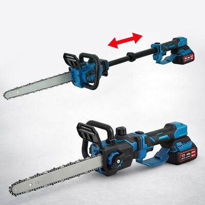 12-дюймовая электрическая цепная пила 550 Вт 21 В, беспроводная телескопическая цепная пила для обрезки деревьев